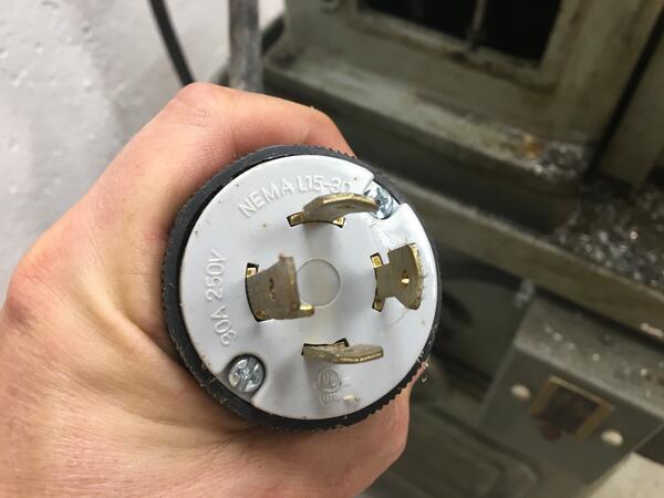 Sheldon L15-30 plug (3Ø)